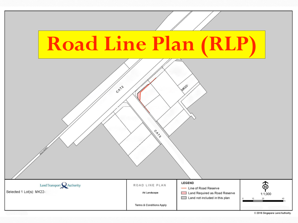 Road Line Plan, Road Widening, Road Buffers, Setbacks relating to the Redevelopment of Landed